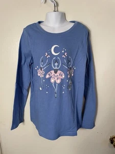 NWT Carter’s Girls Blue Ballerina Long Sleeve Top Size 12/12A - Picture 1 of 11