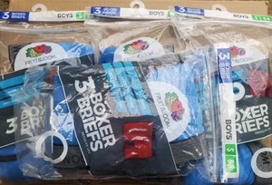 4 PACKAGES OF 3 PACK -LOT- SMALL 6-8 FRUIT OF THE LOOM BOXER BRIEFS BOYS - Picture 1 of 4