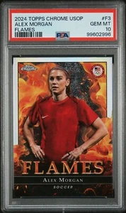 2024 Topps Chrome U.S. Olympic & Para Tm- Alex Morgan Card #F3 PSA GEM MT 10 - Picture 1 of 2