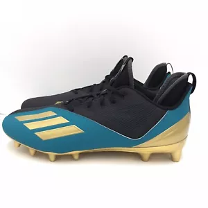 Men SZ 13.5 -Adidas Adizero Scorch 2 Jacksonville Jaguars Football Cleats GZ0401 - Picture 1 of 11