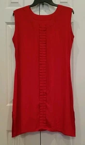 Ärmelloses Damen-Longtop nach Maß Farbe Rot Neu ohne Etikett - Bild 1 von 11