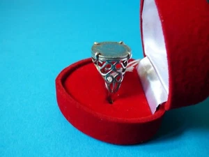 GEORGE V 1916 3D COIN FINE REAL 925 SILVER SCROLL JEWELLERY RING 4G SIZE Q/R 186 - Picture 1 of 10