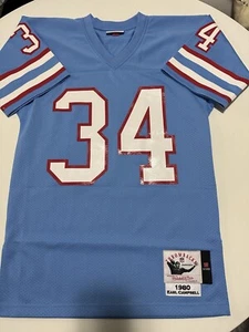 Mitchell & Ness 1980 Earl Campbell Houston Oilers NFL Jersey 36 Small - Picture 1 of 18