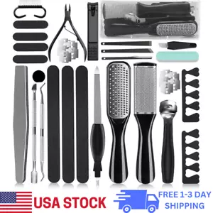 36 in 1 Pedicure Kit, Professional Pedicure Tools Foot Rasp Foot Dead Skin Remov - Picture 1 of 10