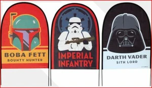 Star Wars 23" Fabric Yard Classic 3 Sign  Set  - Picture 1 of 1