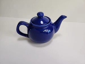 TEA POT ~ GLOSSY CERAMIC BLUE ~ English Tea Store ~ Two-Cup Sized ~ Never Used - Picture 1 of 17