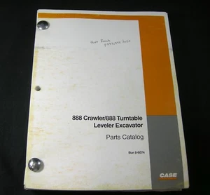 CASE 888 Crawler 888 Turntable Leveler Excavator Parts Manual Book Catalog OEM - Picture 1 of 4