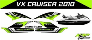 Waverunner VX Cruiser 2010 Grey & Green  Graphics / Decal / Sticker Kit - Picture 1 of 1