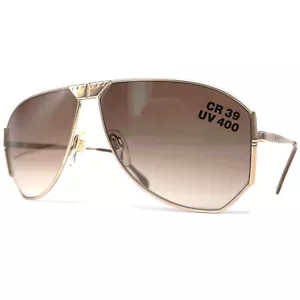 NOS vintage JAGUAR 715 sunglasses - RARE - 80's Italy - Large - Gold/Brown - Bild 1 von 11