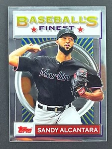 SANDY ALCANTARA 2020 Topps Finest Flashbacks #60 Miami Marlins - Picture 1 of 2