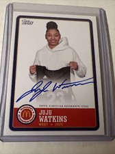 JuJu Watkins 2023 Topps Chrome McDonald’s All-American On Card Paper Auto PA-JWA