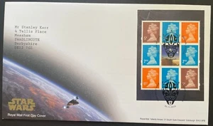 QEII 2019 Star Wars Prestige Booklet Pane FDC Maulden Bedford Cancel - Picture 1 of 2