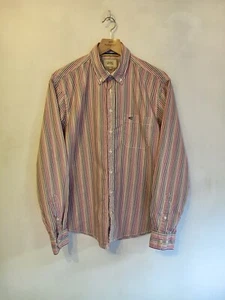 CAMEL ACTIVE, Multicolour Stripe-Pure Cotton-Button Down Collar-Shirt. Size L - Picture 1 of 13