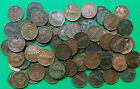 Mixed Lot of 60+ Old Sweden Copper Coins 1700's-1800's Culls Damaged !!