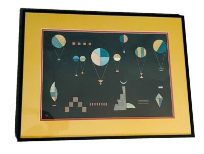 De Colección Wassily Kandinsky Litografía Bahaus Arte Maeght Placa Firmada Poco Profundo Foto 1 de 4