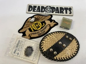 Harley HOG snakeskin 2000 SC Turkey Rally NC safety pin patch buckle - Picture 1 of 6
