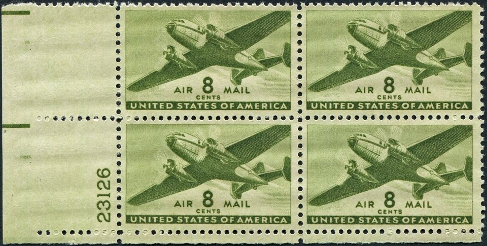 UNITED STATES OF AMERICA 1944 8c yellow-green SGA902 mint MNH USA - Image 1 of 1