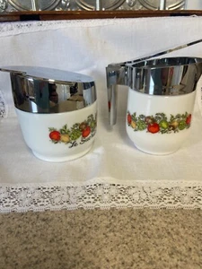 Beautiful vintage Gemco cream and sugar set. Spice of life. French  - Picture 1 of 6