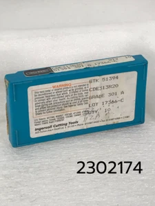 Paquete completo de 10 insertos de carburo Ingersoll CDE 313 R20 301 A STK 51394 - Imagen 1 de 6