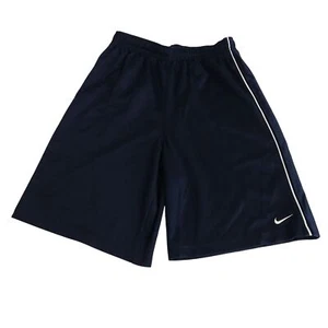 Nike Navy Blue Athletic Basketball Shorts Youth Boys M 10 12 Logo  - Picture 1 of 7