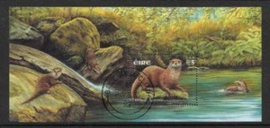 IRLAND, 2002 WILDLIFE AUSGABE, SG 1528 MIN BLATT, OTTER FEIN GEBRAUCHT, KATZE £ 8,50 - Bild 1 von 1