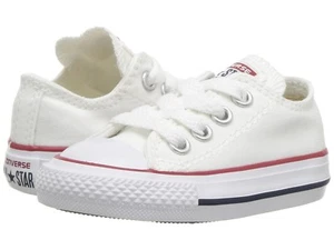 NEU SÄUGLING KLEINKIND CONVERSE OPTISCH WEISS OX KOSTENLOSER VERSAND MITTLERE BREITE - Bild 1 von 7