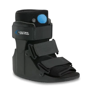 United Ortho Short Air Stabilizer Walker Fracture Boot Large Black LG  - Picture 1 of 4