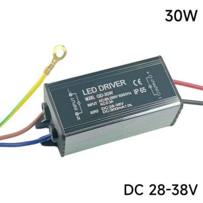 30W Power Supply LED Driver 900mA±5% For High Power LED Light Lamp 85-265V IP65 - Bild 1 von 2