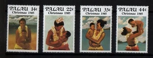 PALAU, SCOTT # 90-93, 4er SET POSTFRISCH 1985 WEIHNACHTEN, MÜTTER & KINDER, ELTERN - Bild 1 von 1