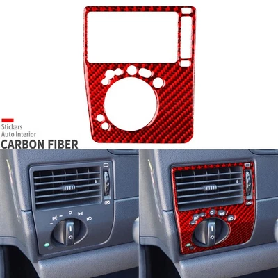 Tampa de interruptor de farol painel de fibra de carbono vermelha para Chrysler Crossfire 2003-08 - Imagem 1 de 4