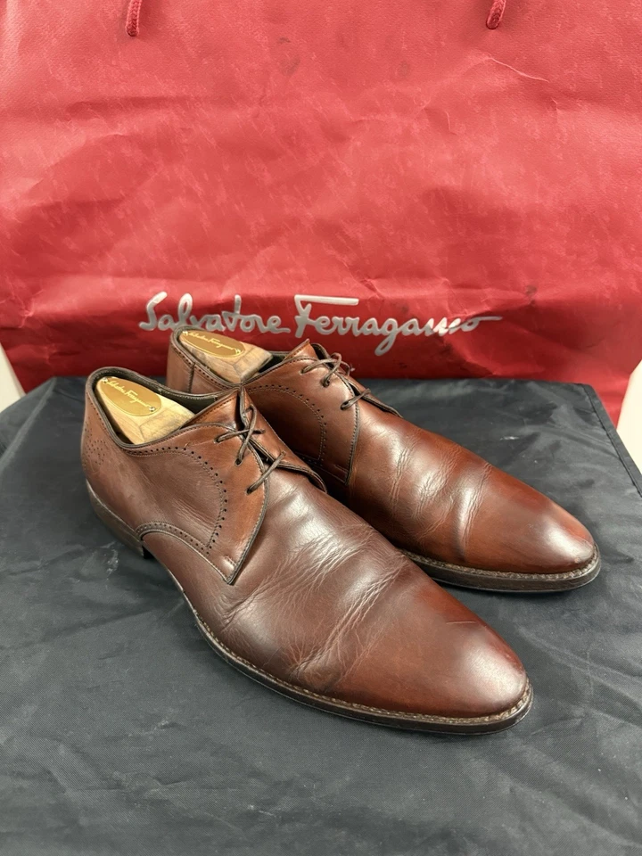 Mocassim de couro ermenegildo zegna alta costura ponto triplo feito à mão 9,5 EUA US$ 1320 - Imagem 1 de 4