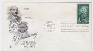 TurtlesTradingPost - FDA 50th Anniversary #1080- 1956 FDC Artcraft - Picture 1 of 1