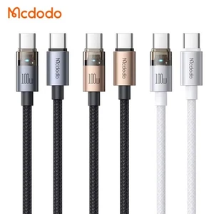 Mcdodo 100W USB-C PD Alliage d'Aluminium LED Câble de Charge Rapide pour iPhone Samsung - Photo 1 sur 23