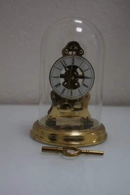 Vorderzappler Tischuhr Glasdom Kaminuhr Standuhr Du Chateau  - Bild 1 von 4