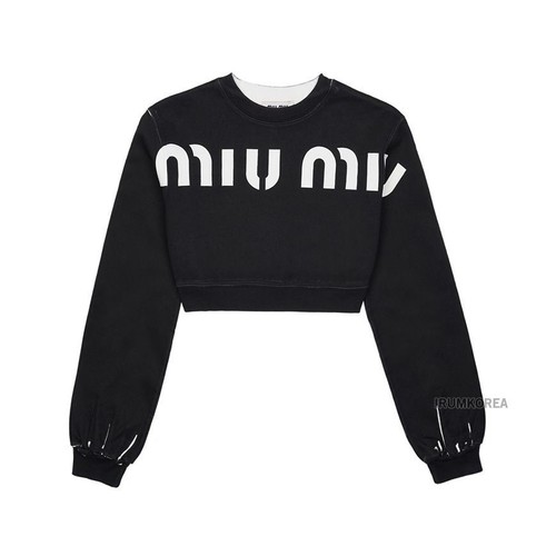 Felpa donna Miu Miu in cotone stampato 74791426