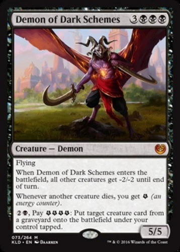 1x Demon of Dark Schemes Light Play, inglés Kaladesh Magic The Gathering Foto 1 de 1