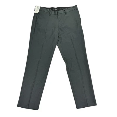 Pantalones de vestir Kenneth Cole para hombre ajustados elásticos lisos carbón 34x29 Foto 1 de 4