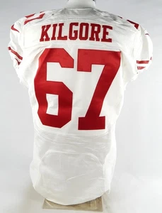 Camiseta blanca emitida por el juego Daniel Kilgore #67 2015 de los San Francisco 49ers 70 P 46 1 - Imagen 1 de 12