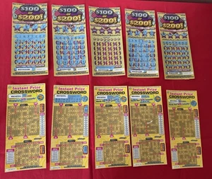 CALIFORNIA Qty 42 ScratchOff Lottery Tickets USED NON WINNING Cash Cost $722 - Picture 1 of 4