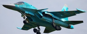 Su-34 Fullback Russia Air Force Sukhoi aereo modello legno mogano grande nuovo - Foto 1 di 1