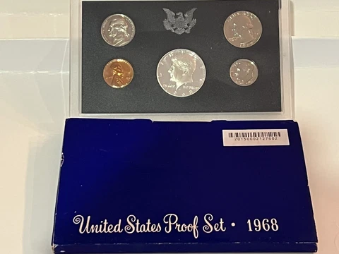 1968 S UNITED STATES MINT PROOF SET. ( OVER HALF OF A CENTURY OLD ) Cover