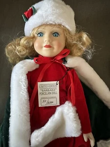 Freda Limited Edition Holiday Porcelain Doll w Stand & Certificate “ Barbara” - Picture 1 of 8