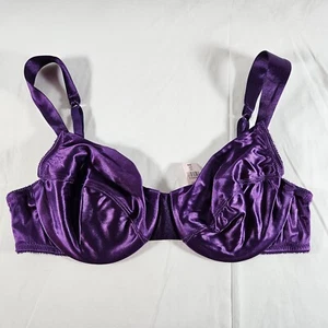 Victoria's Secret Second Skin Satin Unlined Full Coverage Bra 38B Purple NWT - Picture 1 of 5