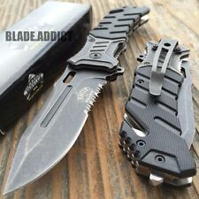 8" BALLISTIC MILITARY Tactical Combat Spring Assisted Open Pocket Rescue Knife B