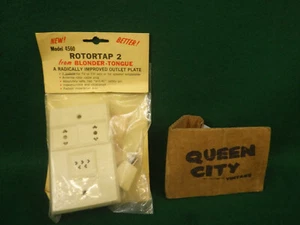 Vintage Blonder Tongue Rotortap 2 wall plate/antenna connector TV/FM radio 4560 - Afbeelding 1 van 4