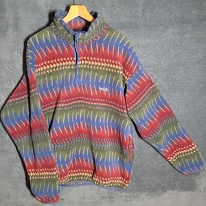 Maglione Vintage Patagonia Synchilla Uomo Grande Acque Ridenti Minnehaha Aztec Snap - Foto 1 di 10