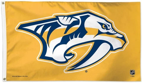 NHL Nashville Predators Wincraft 3' X 5' Deluxe Flag w/ Metal Grommets NEW! Cover