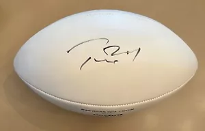 ACOA de fútbol americano autografiado de los Patriots panel blanco firmado por Tom Brady - Imagen 1 de 7