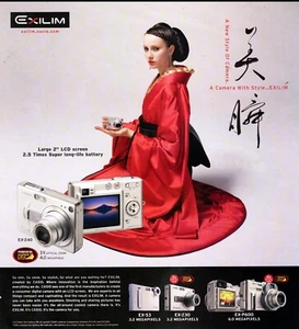 2004 magazine photography AD CASIO EX-Z40 Digital point and shoot Camera 063023 - Picture 1 of 1