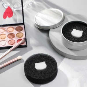 Makeup Brush Dry Cleaner Box Double Use Eye Shadow Brushes Color Remover Brush - Picture 1 of 11